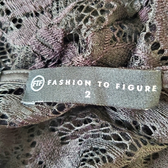 NWT Fashion to Figure Drama Sleeve Lace Jumpsuit 2X Straight Leg Stretch Goth - Picture 14 of 16